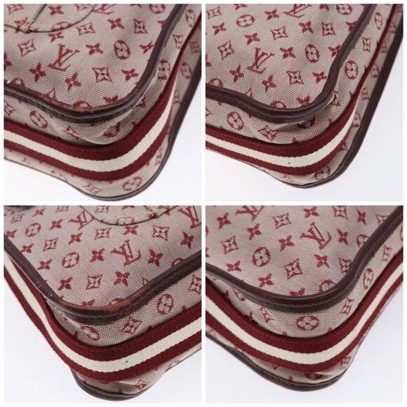 LOUIS VUITTON Monogram Mini Besace Mary Kate Bag Red M92321 LV Auth SW1479 - Picture 14 of 16